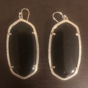 Black and silver Kendra Scott Danielle Earrings